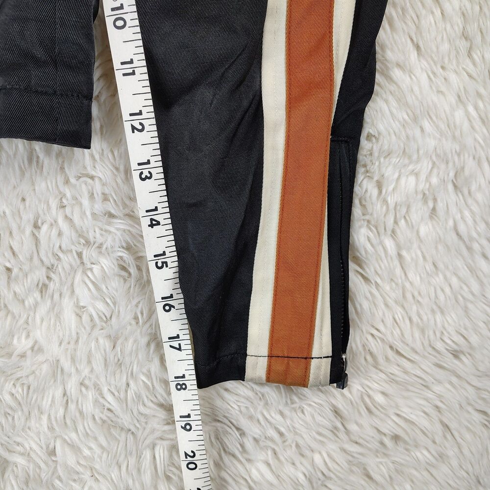 FLAWS Harley Davidson Womens XS Motorcycle Jacket Black Orange Zip - Picture 7 of 16